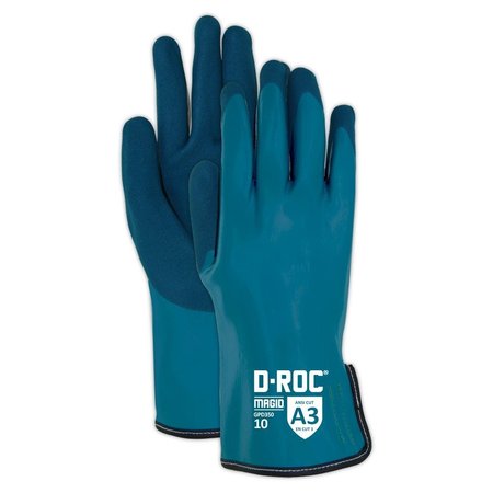 MAGID DROC Chemical Resistant and Liquidproof Fully Coated Nitrile Work GloveCut Level A3 GPD350-10